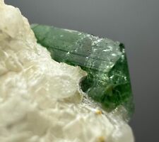 95 GR. Extremely Rare Top Green Danburite Crystal On Matrix From Pakistan picture