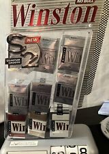 vtg Winston Cigarette Retail Counter Display Case Sign Shelf 17” L 10.5 “ W picture