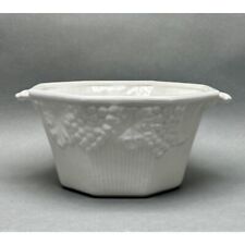 Vintage California Pottery #755-756 Octagonal White Ceramic Indoor Planter picture