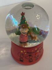 Hallmark Peanuts Gallery Christmas Musical Snow Globe Charlie and Linus Works picture