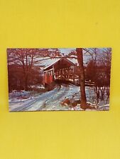 Covered Bridge Rockwood Pennsylvania Somerset County Postcard #210 picture