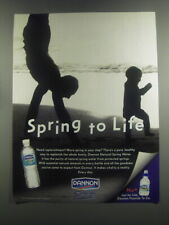 2001 Dannon Natural Spring Water Ad - Spring to Life picture
