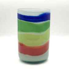 Vintage John De Wit Hand Blown Art Glass Multicolor Vase Pilchuck Glass School picture