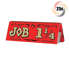 25x Packs Job Orange Slow Burning 1 1/4 | 24 Papers Per Pack | + 2 Rolling Tubes picture