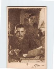 Postcard Zorn and his Wife Art Drawing by Anders L. Zorn picture