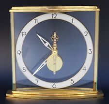 ART DECO SWISS Jaeger LeCoultre 8-day Inline Movement Table Desk Clock with Case picture