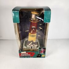 Vintage Mr Christmas holiday lighthouse Barnegat New Jersey Motion Lights VIDEO picture