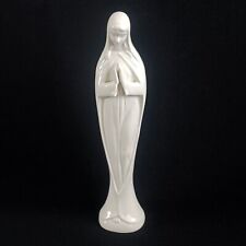 Vintage Lefton Praying Madonna Porcelain Statue Figurine 10-1/2