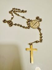 MADONNA OFFICIAL CELEBRATION TOUR MSG ROSARY BEADS RARE GOLD NEW YORK PROMO VIP. picture