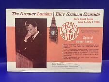 The Greater London Billy Graham Crusade 1966 Handbill Table Top Prayer Card picture