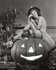 Vintage 1950s Halloween Pin-Up Photo Old Hollywood Actress Anne Nagel Sexy Witch picture