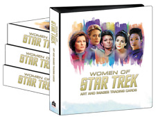 Women of Star Trek Art & Images Binder, 72 card base set, Promo P1, empty box + picture