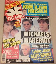 Michael Laudrup Divorce +Gitte Nielsen Vtg Danish Magazine 1989 