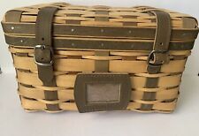 Longaberger 2007 Collectors Club American Craft Trunk Basket & Tag picture