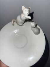 lladro figurine Cats , Cute Mini Plate , GUC  picture