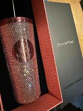 2023 Starbucks x Blackpink Rhinestone Bling Rose Gold Tumbler Limited Edition US picture