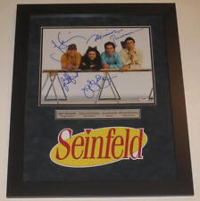 SEINFELD CAST SIGNED 11X14 PHOTO JERRY SEINFELD PROFESSIONALLY FRAMED PSA LOA picture