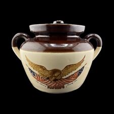  McCoy USA Bean Pot National Gallery of Art Spirit of 76 Carved Wooden Eagle 341 picture