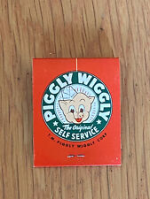 Vintage Piggly Wiggly Matchbook Matches Front Strike picture