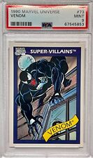 1990 Impel Marvel Universe Venom #73 Rookie Card RC PSA 9 MINT *FRESHLY GRADED* picture