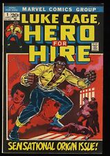 Hero For Hire #1 FN+ 6.5 1st Appearance Luke Cage Marvel 1972 picture