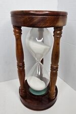 Wooden Hourglass Sand Timer Vintage Maritime Nautical Decor 12