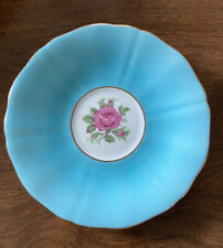 vintage Adderly fine bone china saucer  England Blue Floral picture