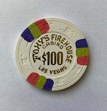Foxy’s Firehouse $100 Casino Chip Las Vegas Nevada Vintage picture