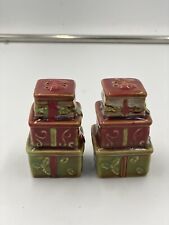 Stacked Presents Ceramic Salt & Pepper Set (Christmas/Holidays) picture