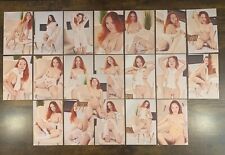 Lot of 20 4x6 Glossy Photographs Beautiful Woman Nude Redhead Risqué Model picture