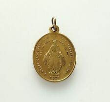 Mama-Estelle Antique Big/Large Medal Virgin Miraculous Pape Leo XIII Metal picture