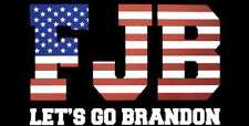 American FJB Let's Go Brandon Black USA Official Vinyl Decal Bumper Sticker picture