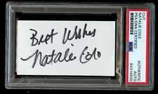 Natalie Cole signed autograph auto 2x3.5 cut Singer & Actress PSA Slabbed picture