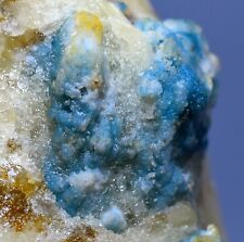 107 GM Dazzling Natural Blue Juicy AFGHANITE Crystals On Calcite Specimen @Afg picture