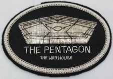 The Pentagon The War House Bullion Patch Silver & Black   AL picture