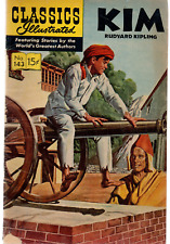 Classics Illustrated Kim by Rudyard Kipling  #143 {1945) Very Good picture