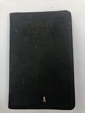 Automobile Battery Care and Repair By Harold P. Manly 1922 Fredrick Drake & Co picture