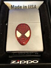 Custom Spiderman Comic Chrome Zippo Lighter, Colored  Pewter Logo GIFT NO FUEL picture