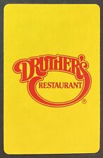 Druther's Restaurant Ad Vintage Single Swap Playing Card Queen Hearts picture