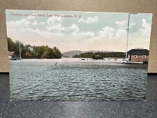 Fairhaven and loon island lake, Winnipesaukee, New Hampshire postcard ￼ picture