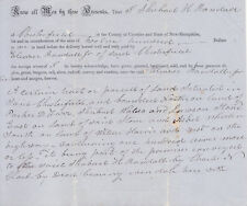 Orig. Land Deed - 1855  CHESTERFIELD. NH - Eleazer and Shubael Randall picture