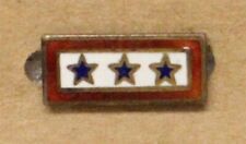 Son-In-Service Sweetheart pin, Bar w/3 Stars, Sterling (3120) picture