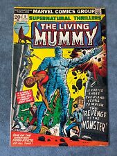 Supernatural Thrillers #5 1973 Marvel Comic Horror 1ST App Living Mummy VF+ picture