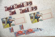 LOT OF 6 1942 WWII Patriotic Propaganda Military Stationary Envelopes Jeep 🇺🇸 picture