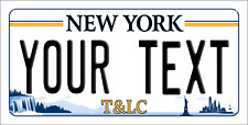 CUSTOMIZE THIS NEW YORK LICENSE PLATE - ANY TEXT YOU WANT, novelty T & LC plates picture