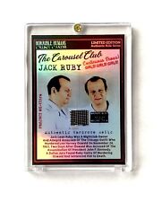 JACK RUBY Custom Relic Silver Holo Trading Card In Case - COA/Details On Back picture