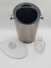 MCM Retro Michael Graves Design Stainless Steel Ice Bucket w/ Lid & Scoop picture