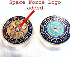 RARE Unique All 6 branches including SPACE FORCE US Armed Forces Coin 2