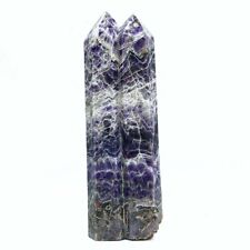 11.1lb Natural Dream Amethyst Crystal Obelisk Quartz Tower Double Point Healing picture