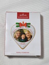 2022 Hallmark Keepsake Ornament - Family Forever Heart Shaped Photo Holder - NEW picture